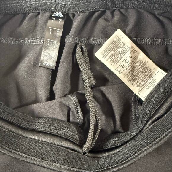 Adidas Men’s Small Black Athletic Shorts Zip Pockets Elastic Waist 8.5” Inseam - Picture 7 of 10